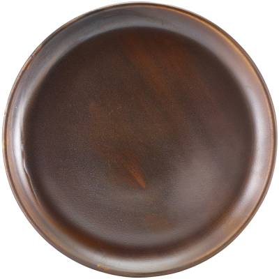 GENWARE TERRA PORCELAIN RUSTIC COPPER PRESENTATION PLATE 12Inch