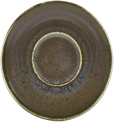 GENWARE TERRA PORCELAIN BLACK SAUCER 4.5Inch