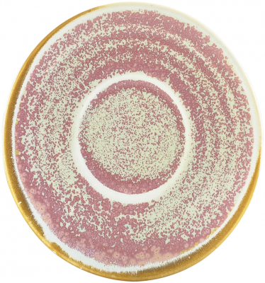 GENWARE TERRA PORCELAIN ROSE SAUCER 4.5Inch