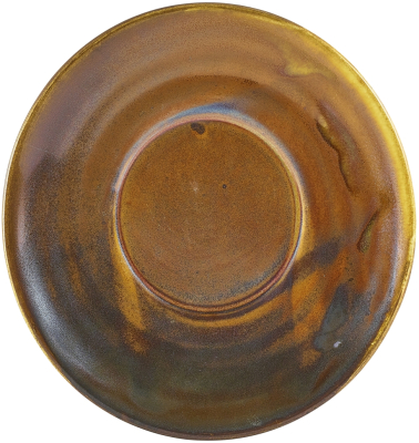 GENWARE TERRA PORCELAIN RUSTIC COPPER SAUCER 5.7Inch
