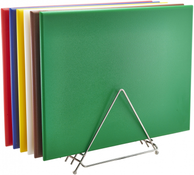 HIGH DENSITY CHOPPING BOARD & STAINLESS STEEL RACK SET 24 X 18 X 0.75Inch