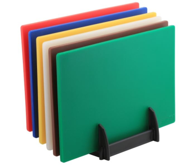 LOW DENSITY CHOPPING BOARD & RACK SET 18 x 12 x 1Inch