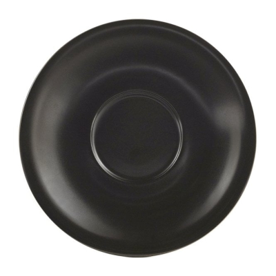 GENWARE PORCELAIN MATT BLACK SAUCER 6.3Inch