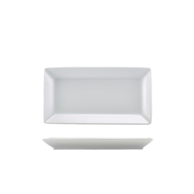 GENWARE WHITE PORCELAIN RECT DISH 25.4X13.5CM/10X5.25Inch
