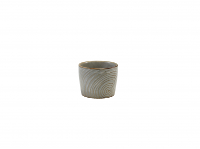 TERRA PORCELAIN SMOKE GREY ORGANIC DIP POT 9CL/3OZ