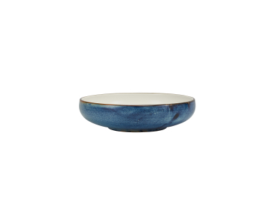 TERRA PORCELAIN AQUA BLUE TWO TONE COUPE BOWL 22CM
