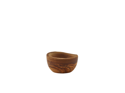 GENWARE OLIVE WOOD RUSTIC DIP POT 5CL/1.75OZ