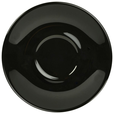 GENWARE PORCELAIN BLACK SAUCER 5.3Inch