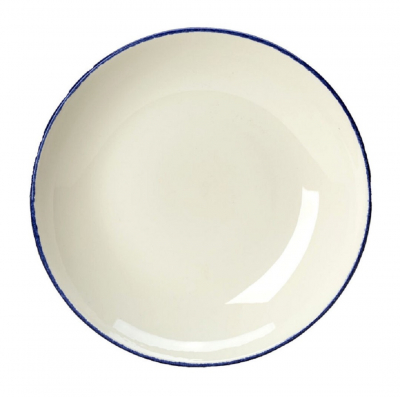 STEELITE BLUE DAPPLE COUPE BOWL 25.5CM