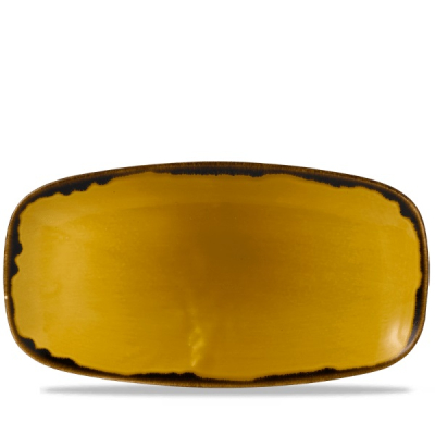 DUDSON HARVEST MUSTARD OBLONG PLATE 14X7.4Inch