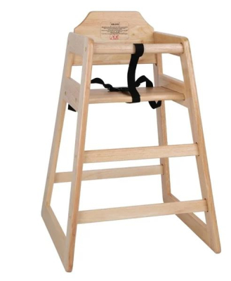 BOLERO WOOD NATURAL HIGHCHAIR UNASSEMBLED