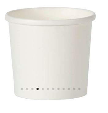 HEAVY DUTY SOUP POT 26OZ WHITE PAPER X500