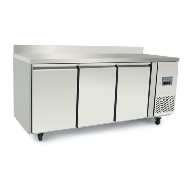 ARCTICA HEAVY DUTY REFRIGERATED PREP COUNTER W.UPSTAND 3 DOOR