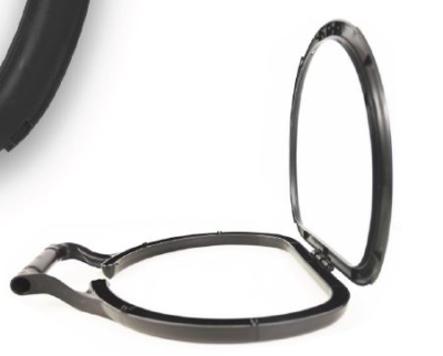 345MM POLYPROPYLENE BAG HOOP RECYCLED BLACK