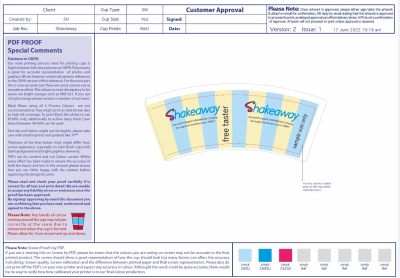 4OZ *PRINTED* SHAKEAWAY CUP INTERNATIONAL X1000
