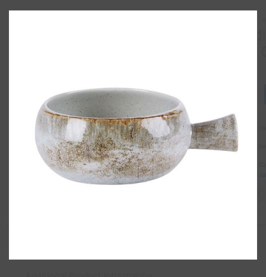 RUSTICO IRIS HANDLED BOWLS  56 CL