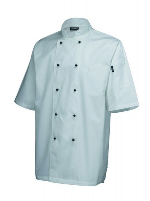 SUPERIROR SHORT SLEEVE CHEF JACKET WHITE LARGE