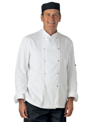 DENNY'S LONG SLEEVE CHEF'S JACKET WHITE XXL