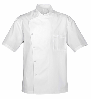 JULIUS WHITE CHEF JACKET SHORT SLEEVE SIZE 44