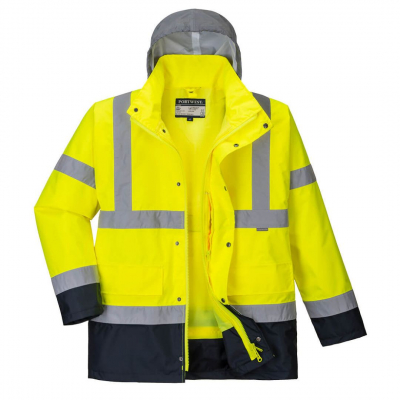HI VIZ JACKET YELLOW /NAVY 4IN 1 S471