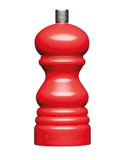 MASTERCLASS SALT OR PEPPER MILL 12CM RED