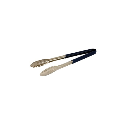 STAINLESS STEEL BLUE SERVING TONGS 11Inch