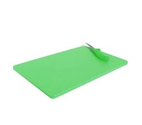 HIGH DENSITY GREEN CHOPPING BOARD POLY 45 X 30 X 1.2CM