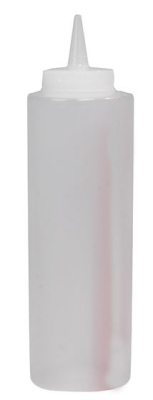 SQUEEZY BOTTLE CLEAR 12OZ,35CL