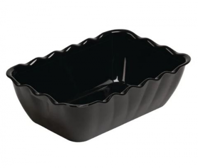 KRISTALLON SALAD CROCKS BLACK 2L  85X260X175MM
