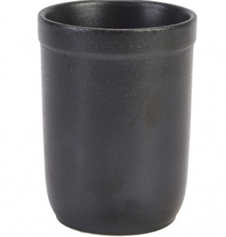 GENWARE FORGE STONEWARE BLACK CUTLERY HOLDER 3.5Inch