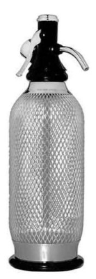 ARTIS SODA SIPHON POLYCARB & SILVER EFFECT 35.25OZ/1LTR