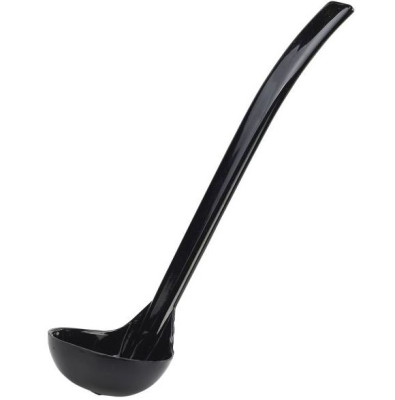 LADLE 9.5Inch 1OZ PLAIN BLACK