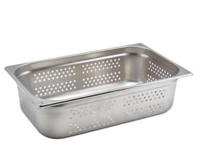 PERFORATED STIANLESS STEEL GASTRONORM PAN 1/1 150MM DEPTH