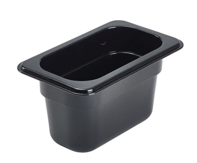 1/9 -POLYCARBONATE GN PAN 100MM BLACK