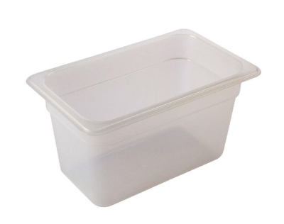 1/2 POLYPROPYLENE GN PAN 150MM CLEAR