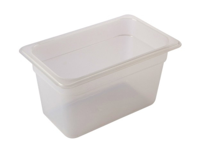 1/2 POLYPROPYLENE GN PAN 200MM CLEAR