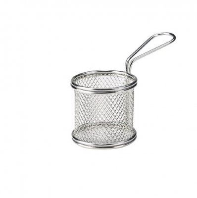SERVING FRY BASKET ROUND 9.3 X 9CM            X6