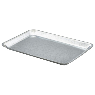 GALVANISED STEEL TRAY 31.5X21.5X2CM