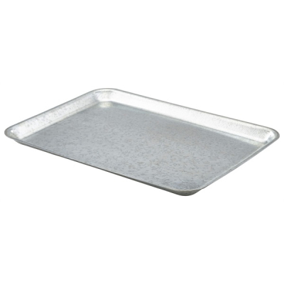 GALVANISED STEEL TRAY 37X26.5X2CM