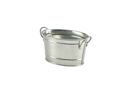 GALVANISED STEEL SERVING BUCKET 15.5X11X8.5CM GSB1511