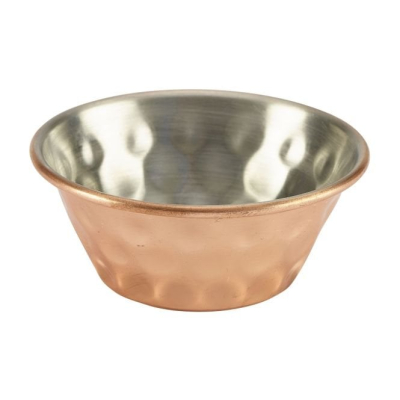 GENWARE HAMMERED COPPER PLATED RAMEKIN 1.5OZ