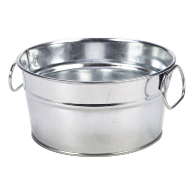 GALVANISED STEEL SERVING BUCKET 15 X 8CM GSB15  X6