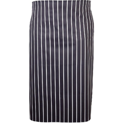 NAVY & WHITE STRIPED BUTCHERS WAIST APRON 71CM X 76CM