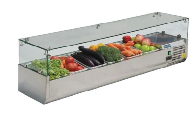 POLAR G-SERIES COUNTERTOP PREP FRIDGE 6X1/4GN 1400MM