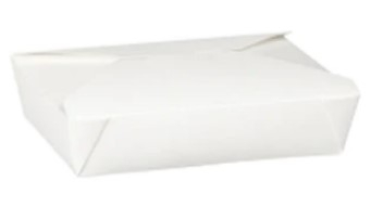 NO2 DISPO PAK WHITE FOOD CONTAINER