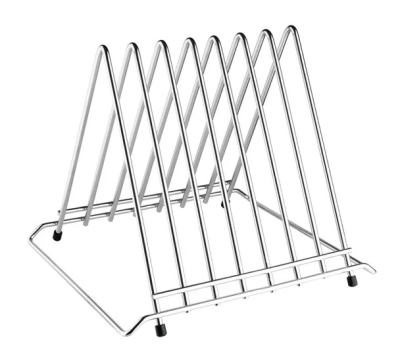 HYGIPLAS HEAVY DUTY CHOPPING BOARD RACK 7 SLOT S/STEEL