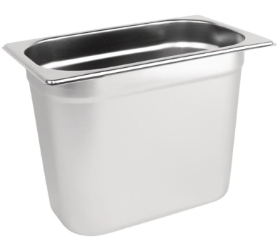 VOGUE STAINLESS STEEL 1/4 GASTRONORM PAN 200MM K823