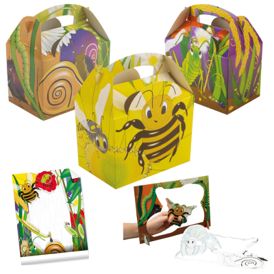 KIDS MEAL BOX BUGS N SLUGS MEAL BOX KIT 152mm X 100mm X 102mm