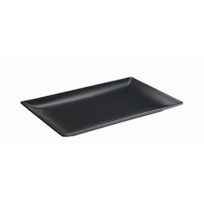 GENWARE LUNA STONEWARE BLACK RECTANGULAR PLATE 9.8X5.9Inch