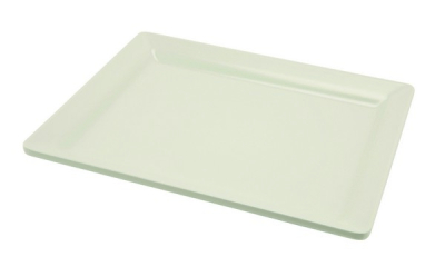 WHITE MELAMINE PLATTER GN 1/2 32X26CM